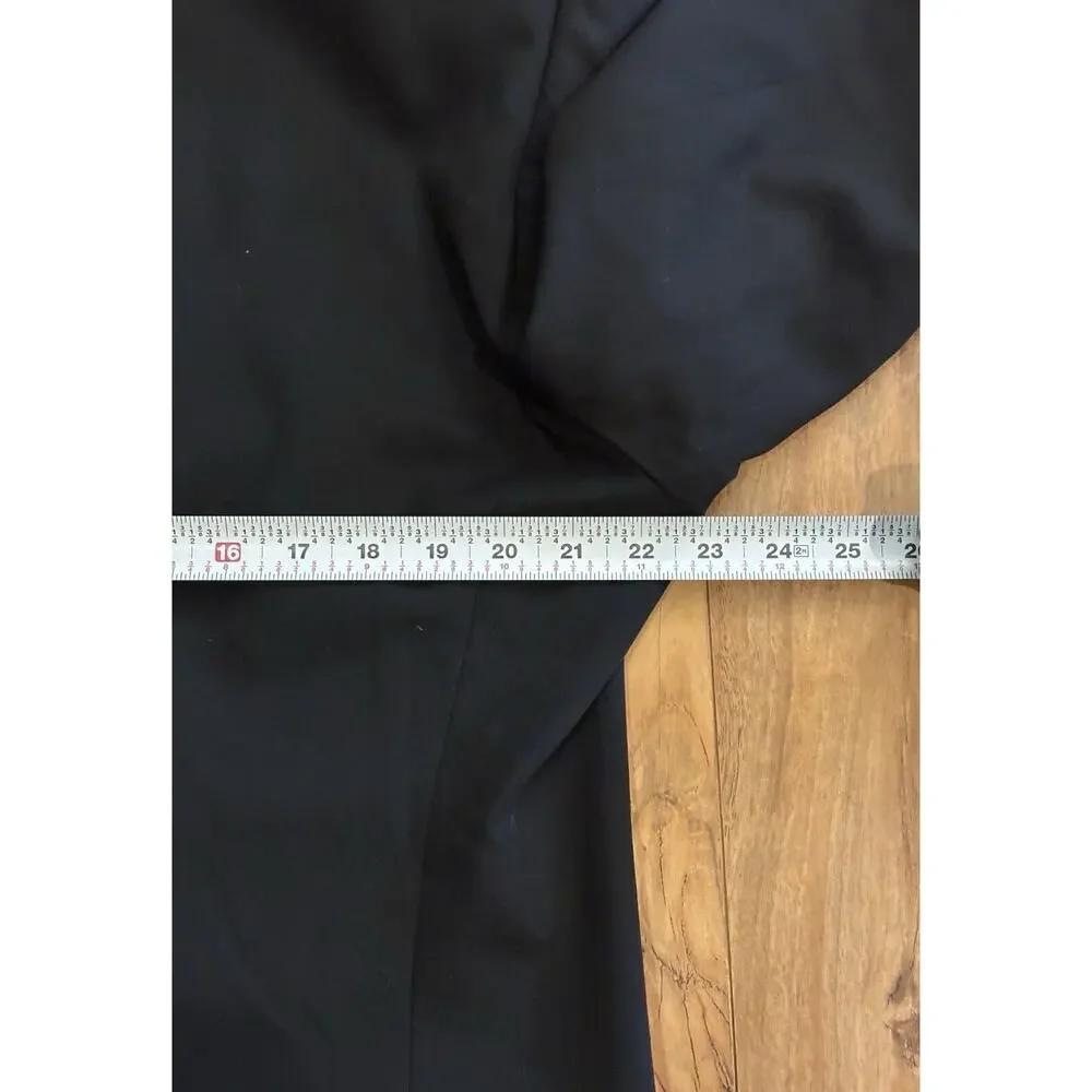 Calvin‎ Klein 43L Black Wool Sport Coat Suit Blazer Jacket 3 Buttons
